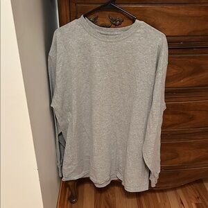 Fruit of the Loom Heather Gray Long Sleeve Shirt